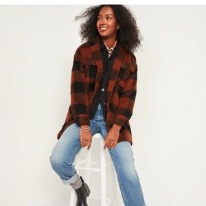 Old Navy Buffalo Plaid Longline Jacket / Shacket